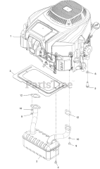 Toro 74778 (MX 5075) - Toro 50" TimeCutter Zero-Turn Mower (SN: 404314200 - 999999999) Engine Assembly