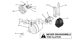 BCS America 710 - BCS America Two-Wheeled Tractor Clutch (SN: 100000 - 102478)