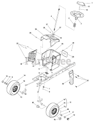 Murray MT 155420 (7800581) - Murray 42" Lawn Tractor, Hydro Drive, 15.5hp (2009) Steering Group