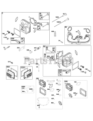 Briggs & Stratton 44N677-0033-B1 - Briggs & Stratton Vertical Engine Cylinder Head Group