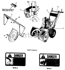 Simplicity 722 E (1692615) - Simplicity 22" Snow Thrower, 7hp