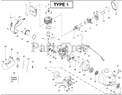Poulan PP 325 - Poulan String Trimmer, Type 1 (2008-12)