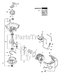 Little Wonder SV-4B - Little Wonder Engine (Type 1E) Engine, Ignition, Starter Pawl Asy, Cylinder Cover