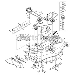 Cub Cadet RZT-L50 KH (17WFCACP009) - Cub Cadet 50" RZT Zero-Turn Mower, Kohler (2013) Mower Deck
