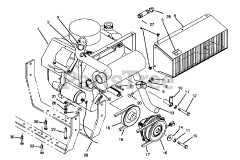 Toro 30610 (120) - Toro ProLine Rear-Engine Riding Mower (SN: 059001300 - 059999999) (1995)