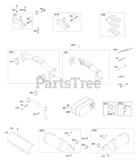Briggs & Stratton 385447-0199-G1 - Briggs & Stratton Horizontal Engine Intake Manifolds, Exhaust Systems, Fuel Pumps
