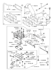 Toro 74198 (Z 153) - Toro 52" Z Master Zero-Turn Mower, Side-Discharge Deck (SN: 220000327 - 220999999) (2002) Carburetor Assembly Kawasaki FH680V-CS10