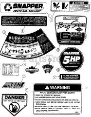 Snapper FR 215012 (82460) - Snapper 21" Walk-Behind Mower, 5hp