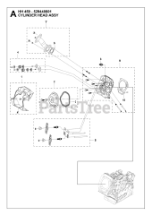 Husqvarna 529448601 - Husqvarna Engine (2018-10) CYLINDER HEAD