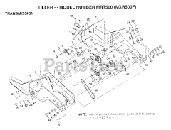 Maxim MX R500 F - Maxim Tiller TRANSMISSION