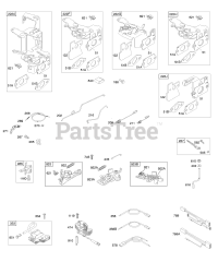 Briggs & Stratton 12S512-0118-E1 - Briggs & Stratton Vertical Engine Controls, Flywheel Brake, Governor Spring, Ignition