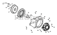 MTD 178-LU - MTD Engine 178-LU Flywheel &amp; Blower Housing