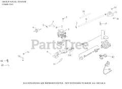 Kohler CH680-3163 - Kohler Command PRO Engine, Made for Walker Mfg., 22.5hp, 16.8kW 08 Fuel System