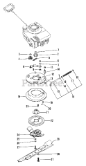 Ariens 911047 (LM 21 SB) - Ariens 21" Self-Propelled Walk-Behind Mower, 5.5hp Tecumseh (SN: 000101 - 005000)