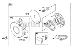 Briggs & Stratton 170402-6020-01 - Briggs & Stratton Horizontal Engine Rewind Assy