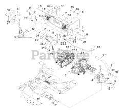 Exmark PNS651KA483 - Exmark 48" Pioneer S-Series Zero-Turn Mower, Kawasaki FR651V (SN: 314000000 - 314999999) (2014) Motion Control Assembly