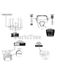 Yard Machines 21AA40M7752 - Yard Machines Tiller (2014) Label Map