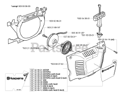 Husqvarna 357 XP - Husqvarna Chainsaw (2005-02) Starter Assy.