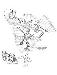 Cub Cadet 59A30044 (59A30044150) - Cub Cadet Power Assist Triple Bagger att A1821 PTO Assembly