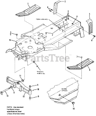 Simplicity 1692439 - Simplicity Landlord 44" Garden Tractor, 16hp Frame &amp; Front Axle Group