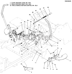 Ferris IS 2100Z (5901585) - Ferris IS2100Z Series 52" Zero-Turn Mower, 26hp Briggs & Stratton, CARB Motion Control Group - Handles &amp; Dampeners
