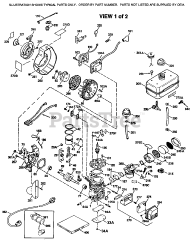 Tecumseh HSK600-1627S - Tecumseh Engine Engine Parts List #1