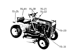 Toro 2-0211 (800) - Toro Ranger Lawn Tractor (1972)