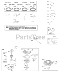 Briggs & Stratton 217907-0123-E1 - Briggs & Stratton Vertical Engine Alternator, Electric Starter, Ignition, Rewind Starter