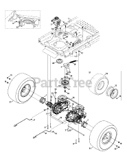 Cub Cadet Z-Force SZ48 (17AIDGHB010) - Cub Cadet 48" Z-Force S Zero-Turn Mower, Kawasaki (2014) Drive System