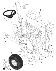 Murray 40501x30A - Murray 40" Lawn Tractor (1997) Steering