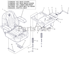 Ariens 991163 - Ariens Apex 60" Zero-Turn Mower, 24hp Kawasaki FR (SN: 100000 - 119000) Seat - Apex