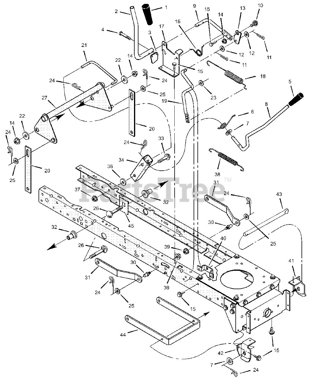 Yard King 465621x89B Yard King 46" Lawn Tractor (2002) Mower Housing