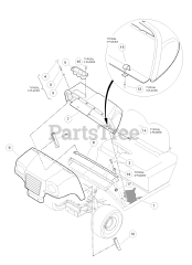Husqvarna HUV 4210 EXP - Husqvarna 4x2 Utility Vehicle, Electric (2006-11) Front Body