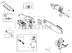 Poulan Pro PP 5000 P - Poulan Pro Pole Pruner Attachment Pruner Attachment Assembly