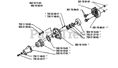 Husqvarna 22 RL - Husqvarna String Trimmer (1989-10) Clutch Assembly