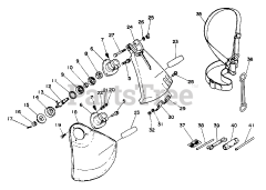 Echo SRM-210 AE - Echo String Trimmer Shield, Gear Case, Harness, Tools