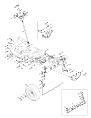 Yard Machines 13AM762F052 - Yard Machines Lawn Tractor (2008) (Walmart) Steering