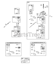Briggs & Stratton 20M313-0100-E1 - Briggs & Stratton Horizontal Engine Carburetor, Kit - Carburetor Overhaul