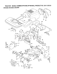 Poulan Pro PP 18H46 - Poulan Pro Lawn Tractor Parts Lookup with