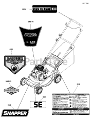 Snapper S 19550EX (881544) - Snapper 19" Walk-Behind Mower, 5.5hp