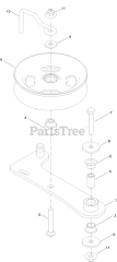 Toro 76610 - Toro 60" Titan MAX Zero-Turn Mower (SN: 417420000 - 999999999) Idler Arm Assembly No. 161-6406