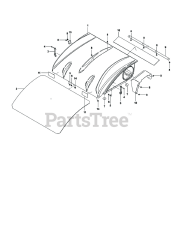 Cub Cadet 59A30046 (59A30046150) - Cub Cadet Power Assist Twin Bagger (2016 & After) Top Assembly / Base