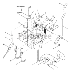 Scag STHM-22CH - Scag Three-Wheel Riding Mower, 22hp Kohler (SN: 3380001 - 3389999) Brake Linkage