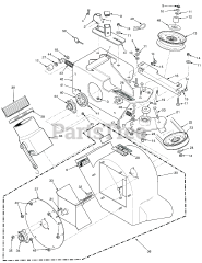 Scag GC-3B (06334) - Scag Fabric 3-Bag Grass Catcher (SN: P3500001 - P3599999) STT-61" / STTII-61" &amp; SCZ-61" BLOWER HOUSING ASSEMBLY