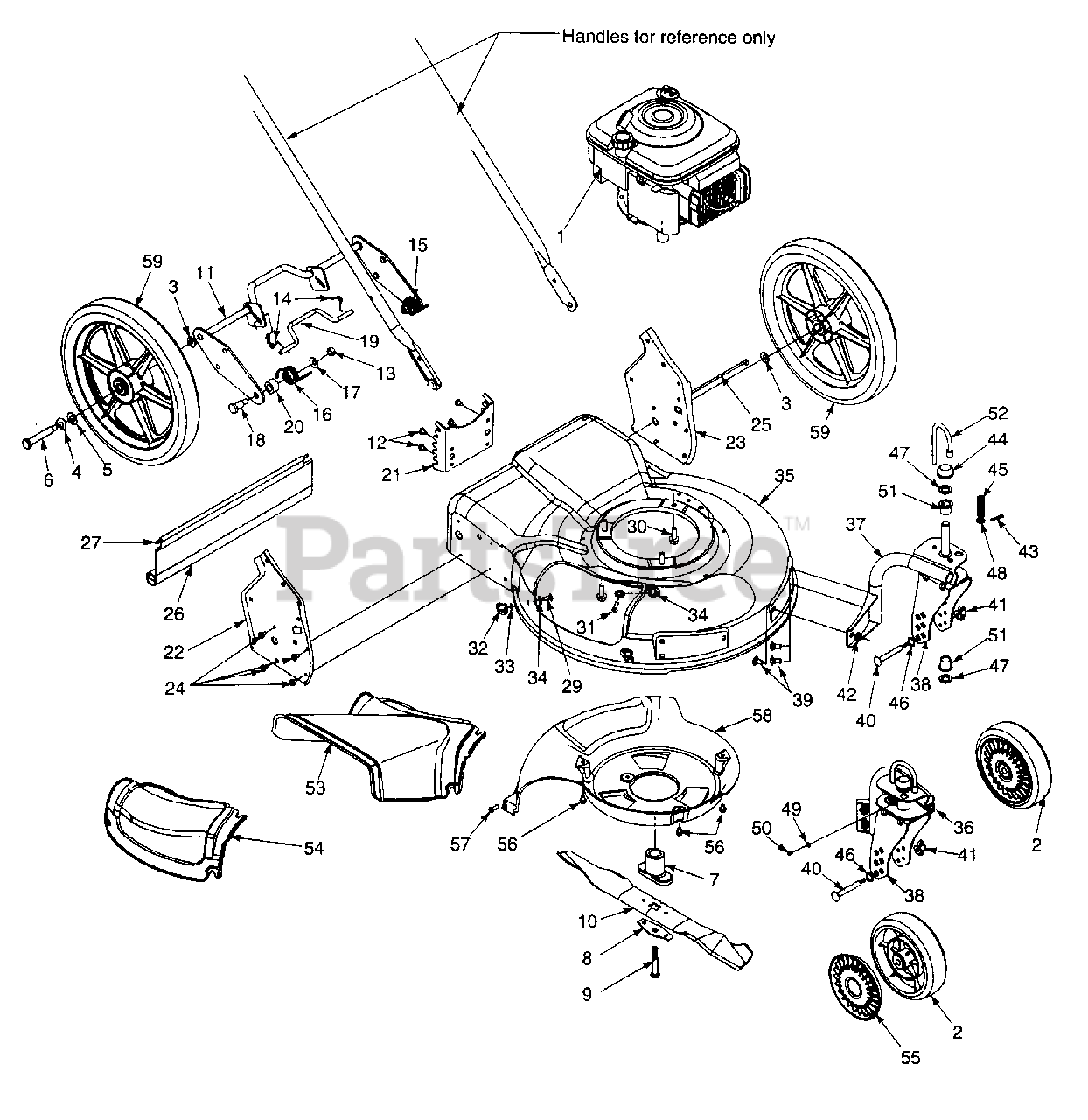 Craftsman 247.370320 (11A597F099) Craftsman WalkBehind Mower (1997