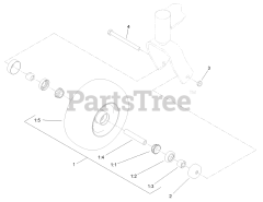 Exmark VTS691CKA48400 - Exmark 48" Vantage S-Series Stand-On Mower, Kawasaki FX691V (SN: 315000000 - 315999999) (2015) Wheel and Bearing Assembly No. 112-3810