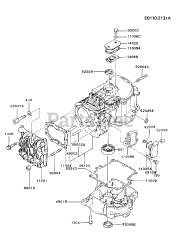 Kawasaki FB460V-BS23 - Kawasaki Engine CYLINDER/CRANKCASE