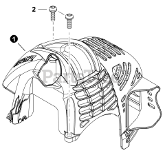 Echo SRM-2120 - Echo String Trimmer (SN: U94012001001 - U94012999999) Engine Cover