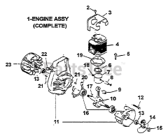 Green Machine 1940 - Green Machine String Trimmer Engine Internal