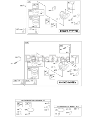 Briggs & Stratton 12G702-1704-E1 - Briggs & Stratton Vertical Engine Carburetor